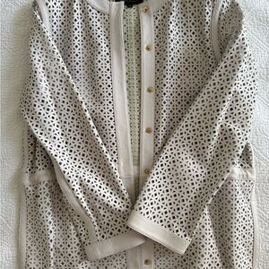 Escada Cream Jacket with Gold Accents